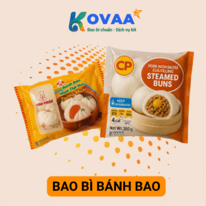 Bao bì bánh bao cao cấp in ấn sắc nét, bảo quản thực phẩm tươi ngon