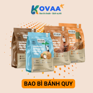 Bao bì bánh quy đa lớp in thương hiệu, bảo quản bánh giòn lâu