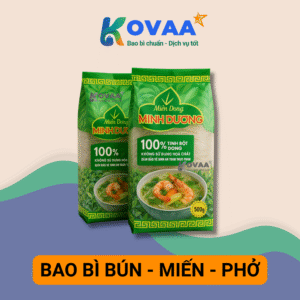 Bao bì bún miến phở đa lớp, thiết kế bắt mắt, bảo quản thực phẩm tươi lâu
