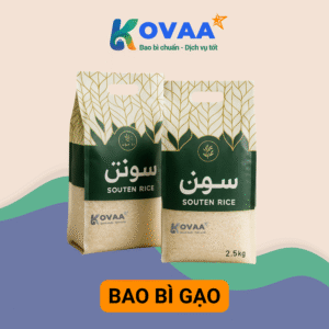Bao bì gạo cao cấp in logo, túi ghép đa lớp bảo quản gạo lâu dài