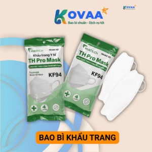 Bao bì khẩu trang màng ghép nhiều lớp chống bụi và ẩm