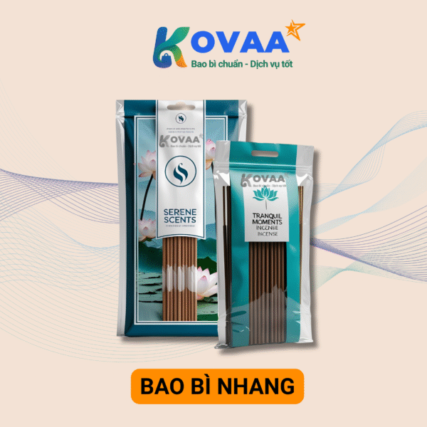 Bao bì nhang in ấn sắc nét đựng nhang que truyền thống