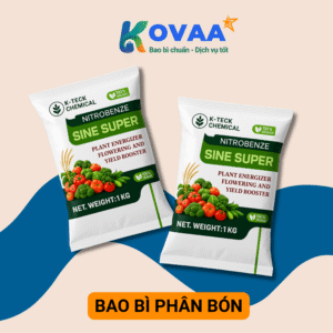 Bao bì phân bón màng ghép đựng phân hữu cơ, in thương hiệu nổi bật