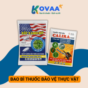 Bao bì thuốc bảo vệ thực vật màng ghép phức hợp, in cảnh báo độc hại.