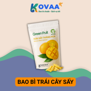 Bao bì trái cây sấy đa lớp chống ẩm, in thương hiệu nổi bật, bảo vệ sản phẩm