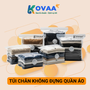 Túi hút chân không đựng quần áo dày, trong suốt, tiết kiệm không gian