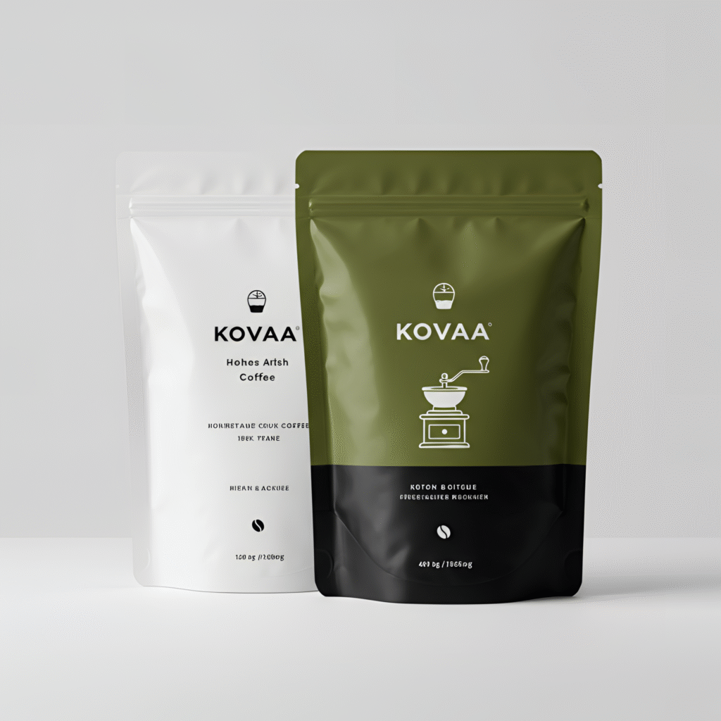 Túi zipper đựng cafe kovaa – bảo quản thơm ngon, thiết kế sang trọng