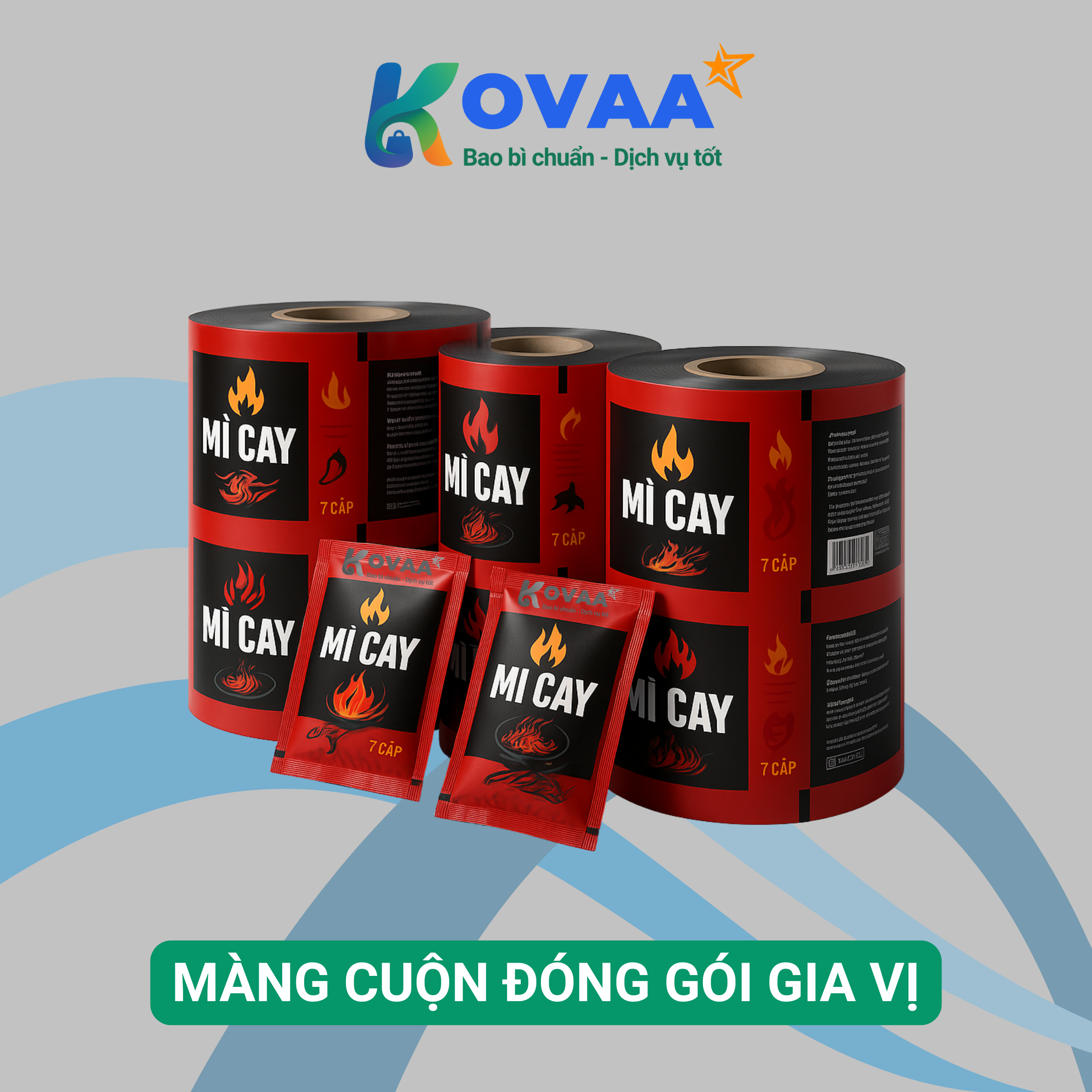 Cuộn màng PET OPP dùng đóng gói bột gia vị an toàn thực phẩm