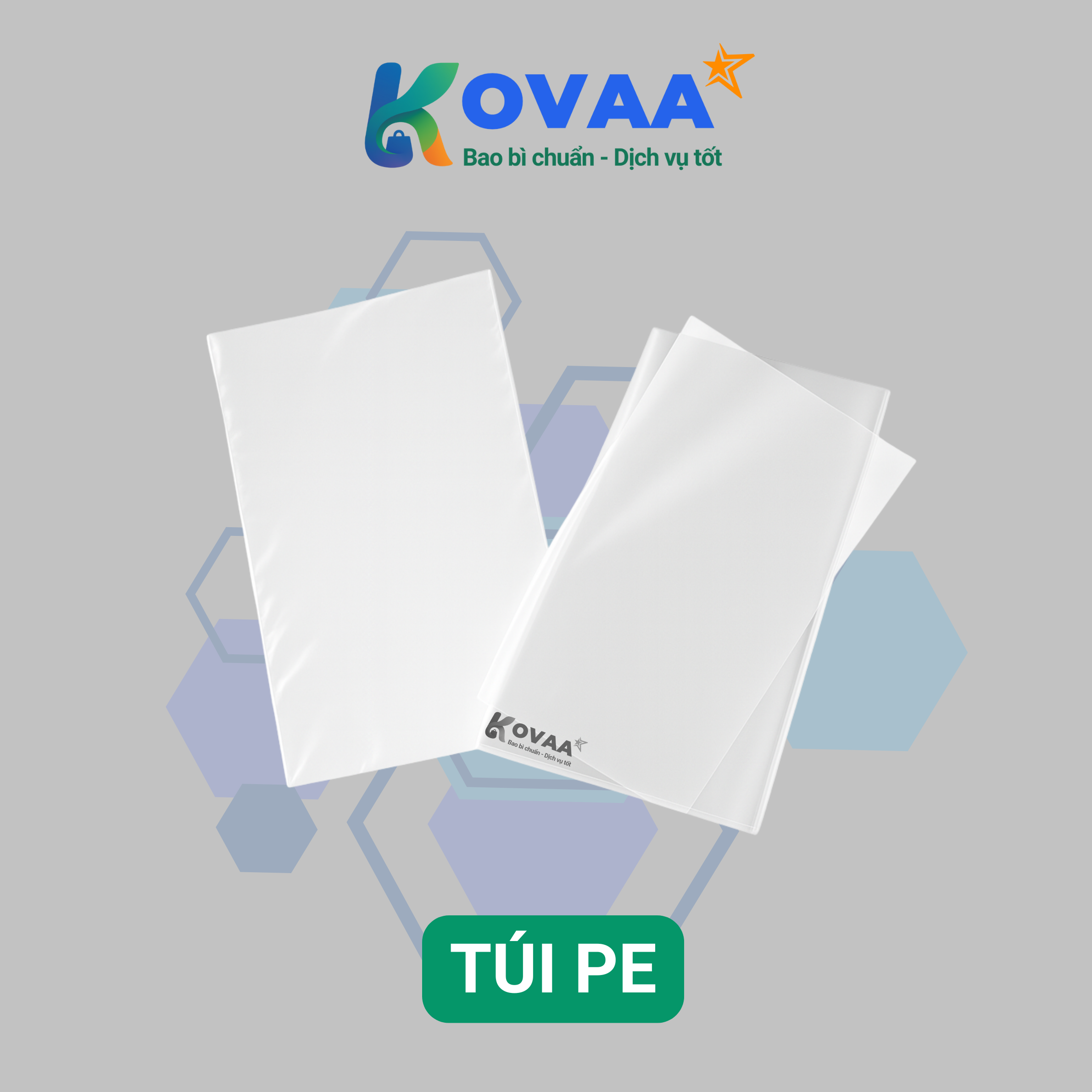 Túi pe 2 Túi pe chất lượng cao đang được sản xuất tại xưởng