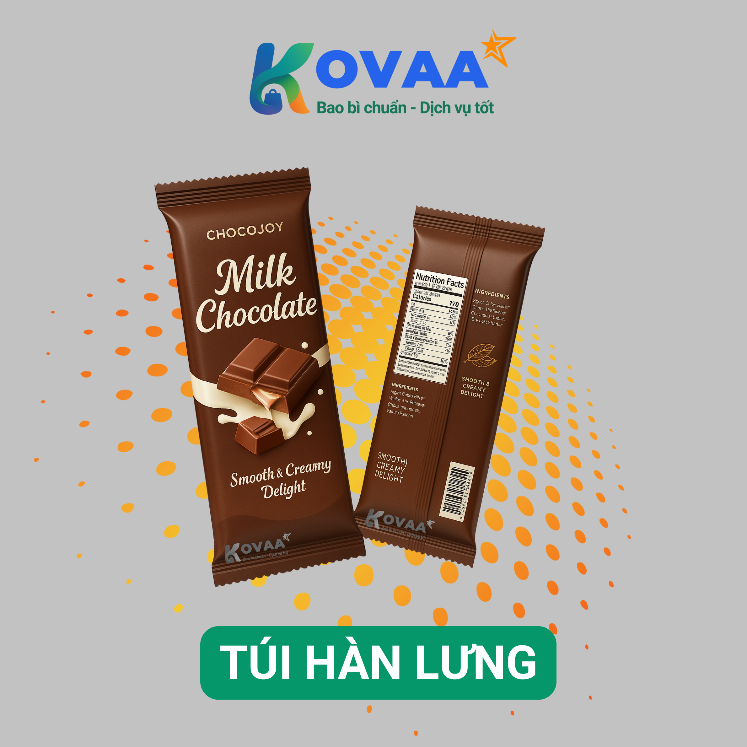 Túi hàn lưng đứng vững, chống ẩm, chống oxy hóa bảo vệ sản phẩm tốt