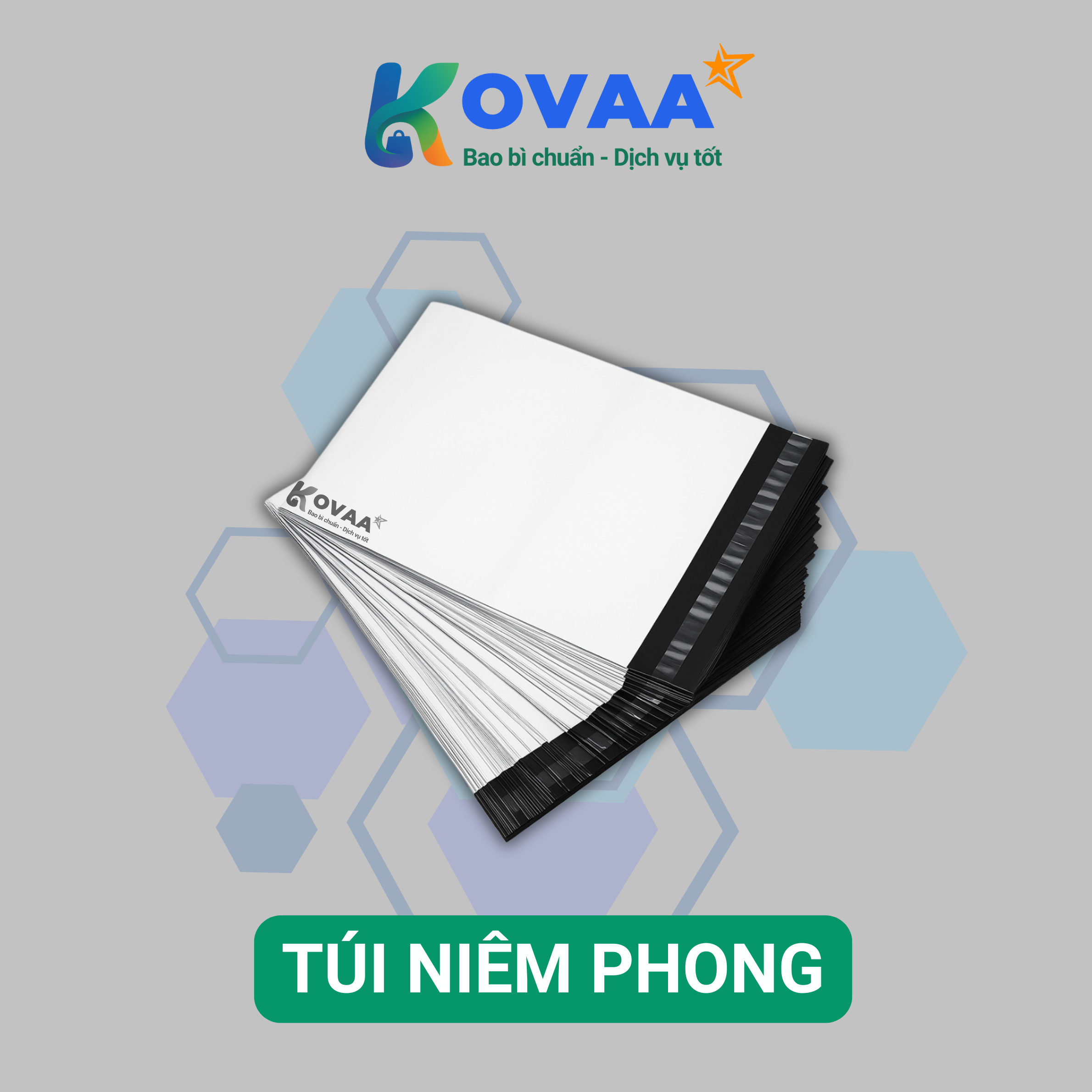 Túi dán miệng niêm phong bảo mật hàng hóa chuyên dụng
