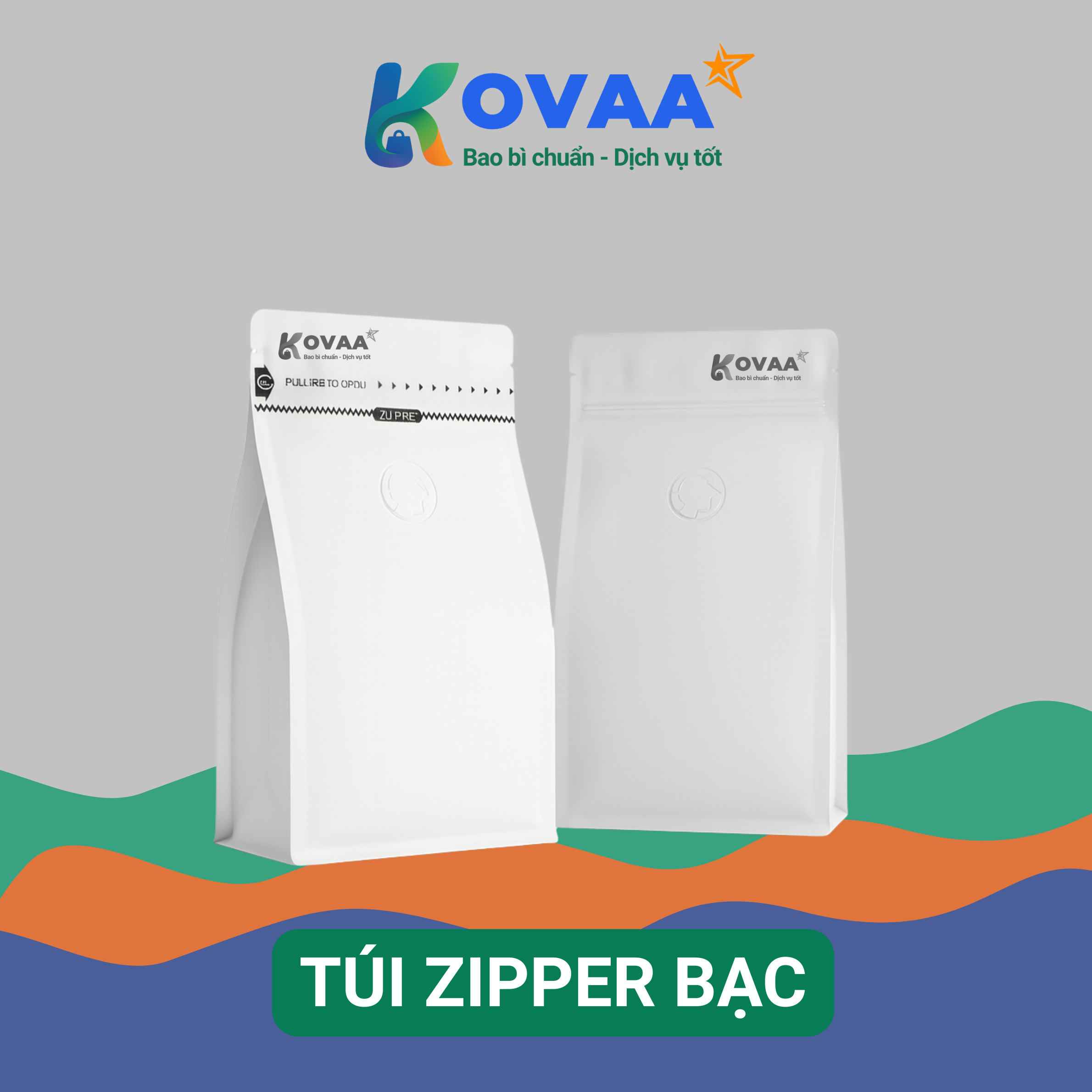 Túi zipper bạc chống ánh sáng, giữ hương vị cà phê và trà tươi lâu