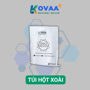 Túi hột xoài PE trong suốt dẻo dai, có quai xách tiện lợi
