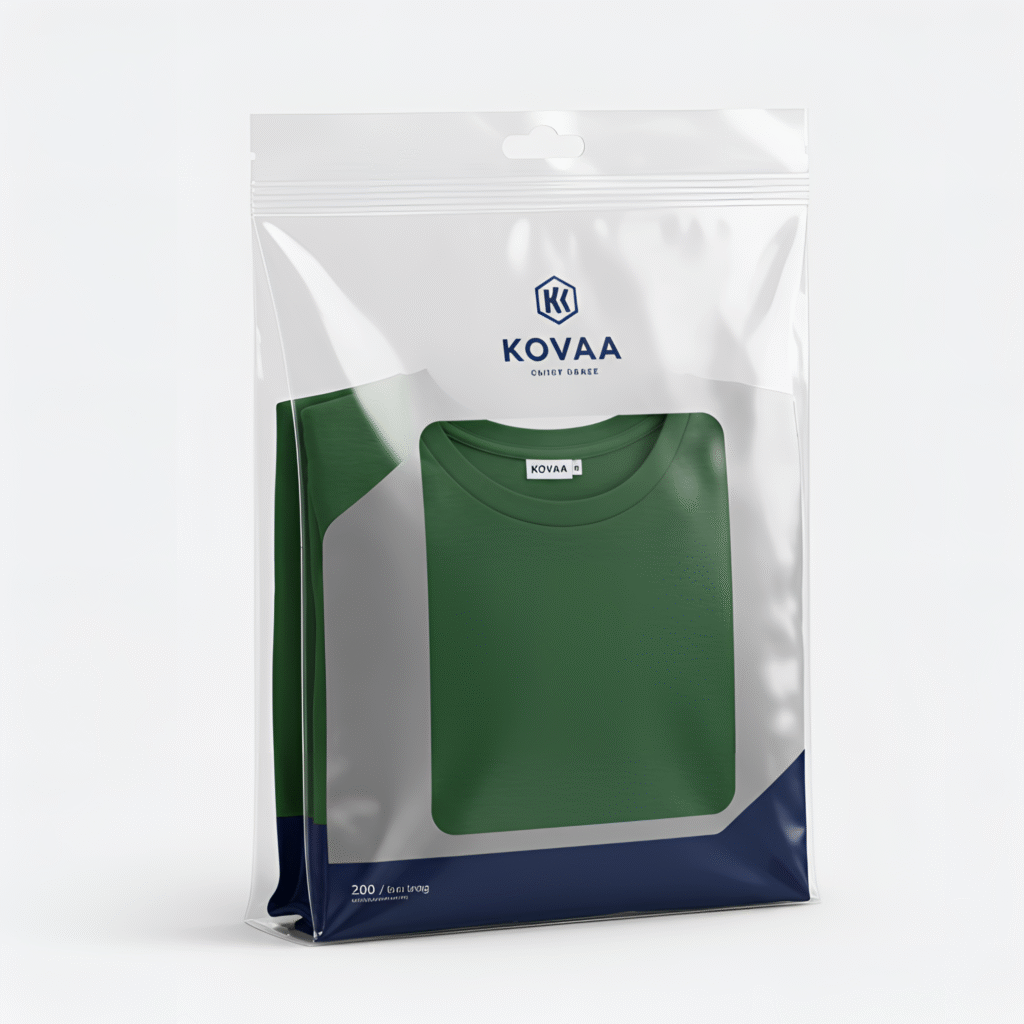 Bao bi dung quan ao in logo 1