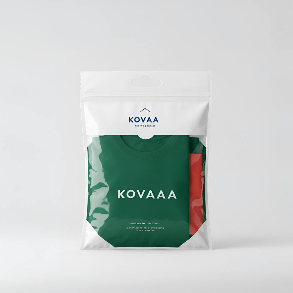 Bao bi dung quan ao in logo 3